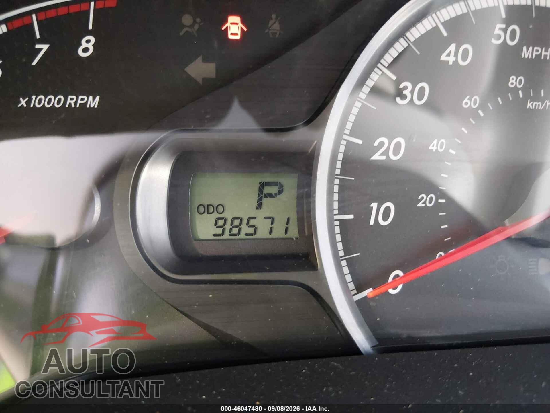 TOYOTA SIENNA 2012 - 5TDKK3DC7CS234551