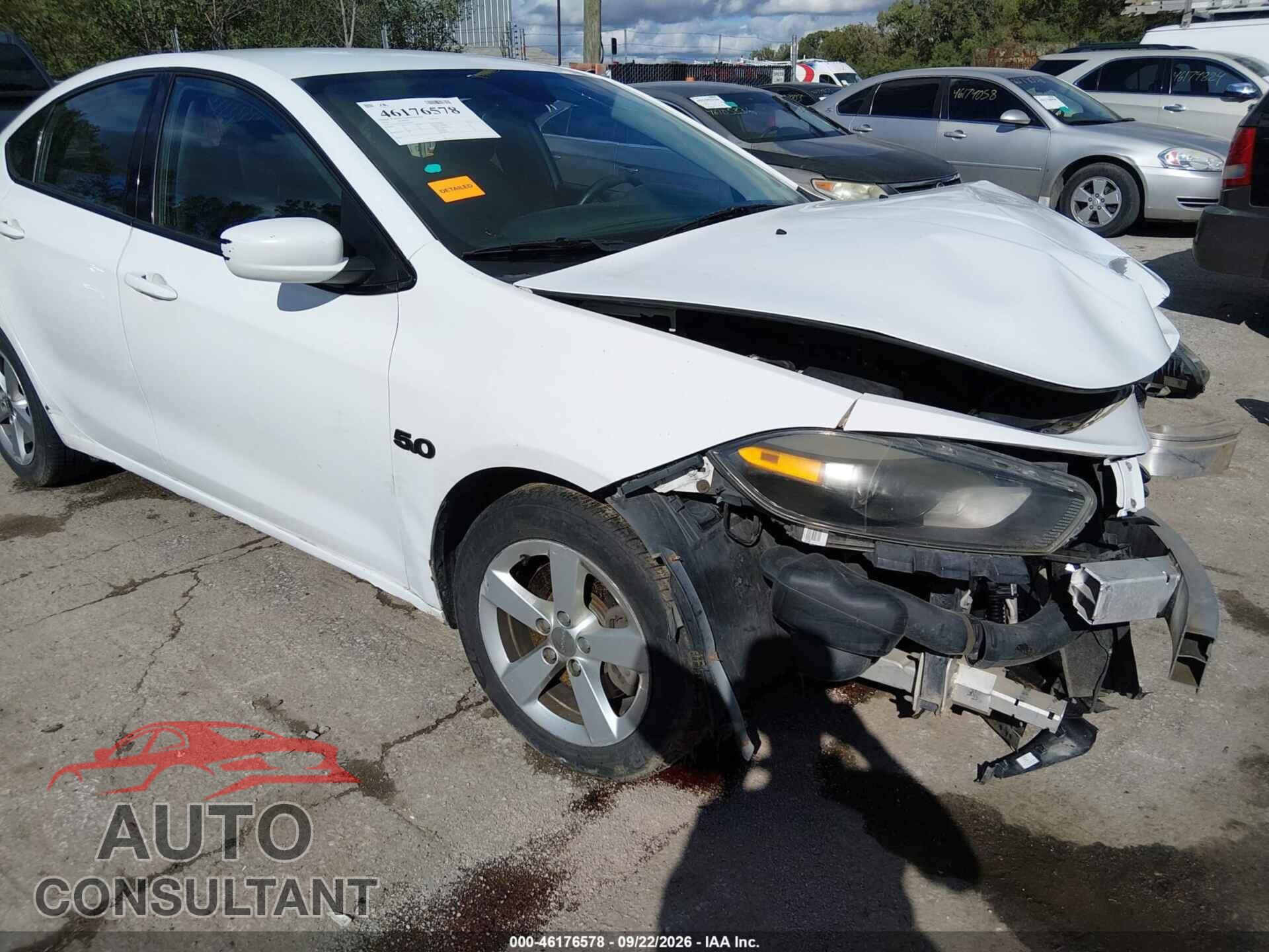 DODGE DART 2015 - 1C3CDFBB2FD158641