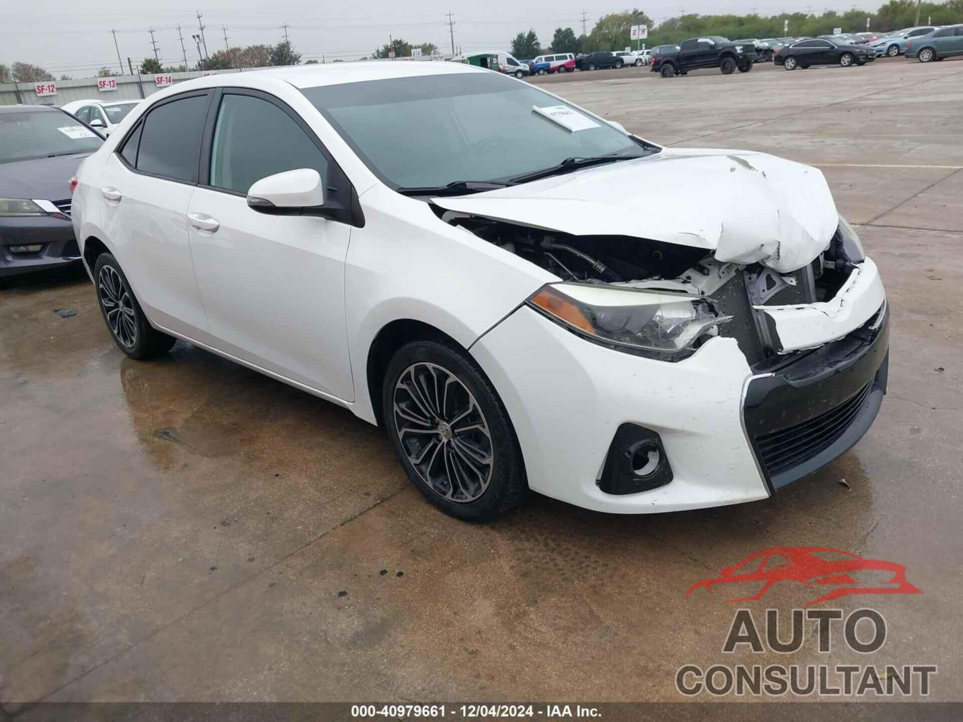 TOYOTA COROLLA 2014 - 5YFBURHEXEP099697