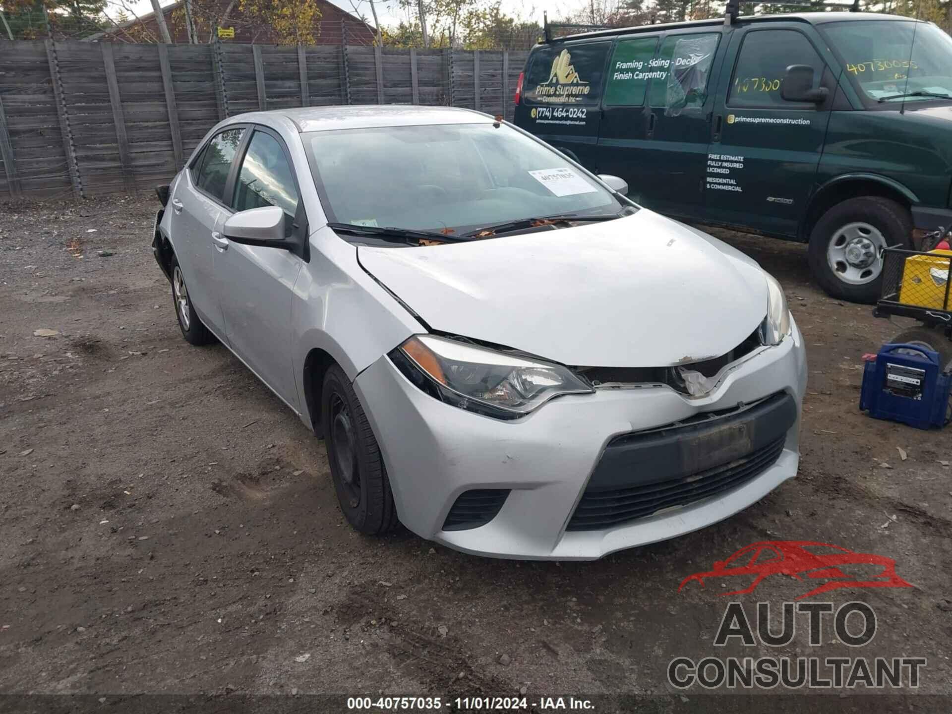 TOYOTA COROLLA 2016 - 2T1BURHE0GC597541