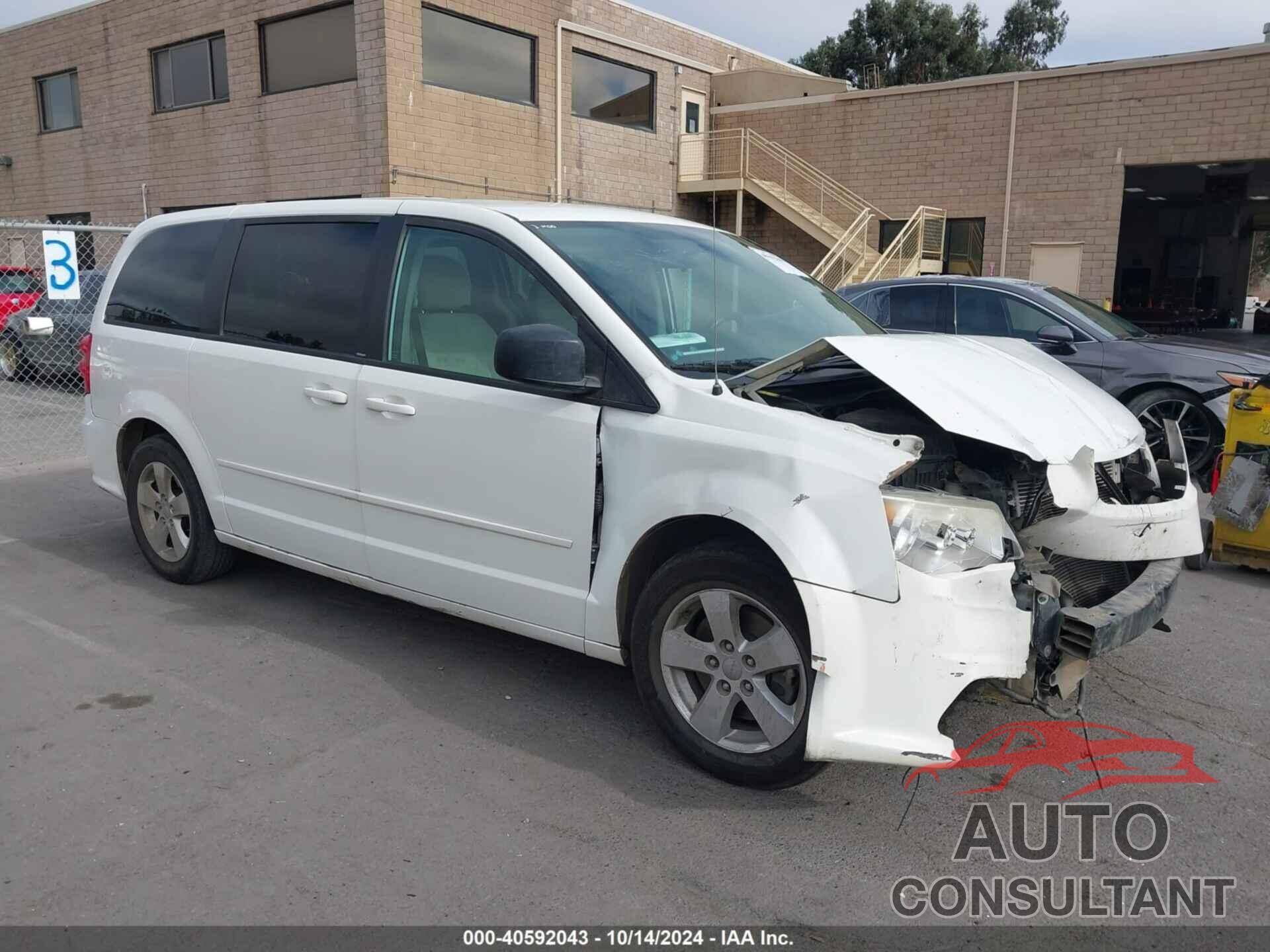 DODGE GRAND CARAVAN 2013 - 2C4RDGBG0DR651428