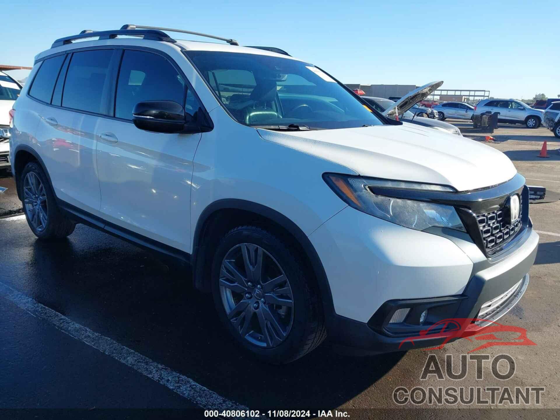 HONDA PASSPORT 2019 - 5FNYF7H52KB003609