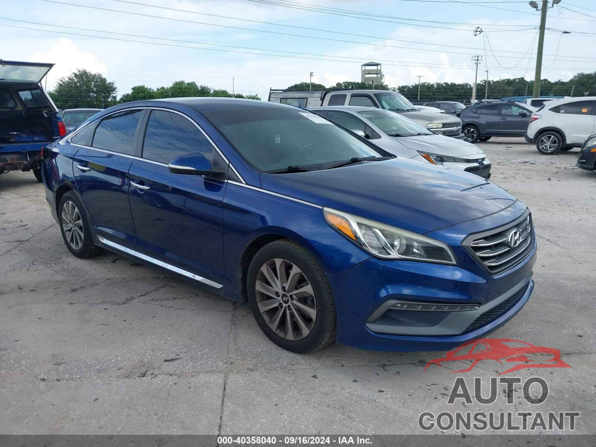 HYUNDAI SONATA 2017 - 5NPE34AF5HH453276