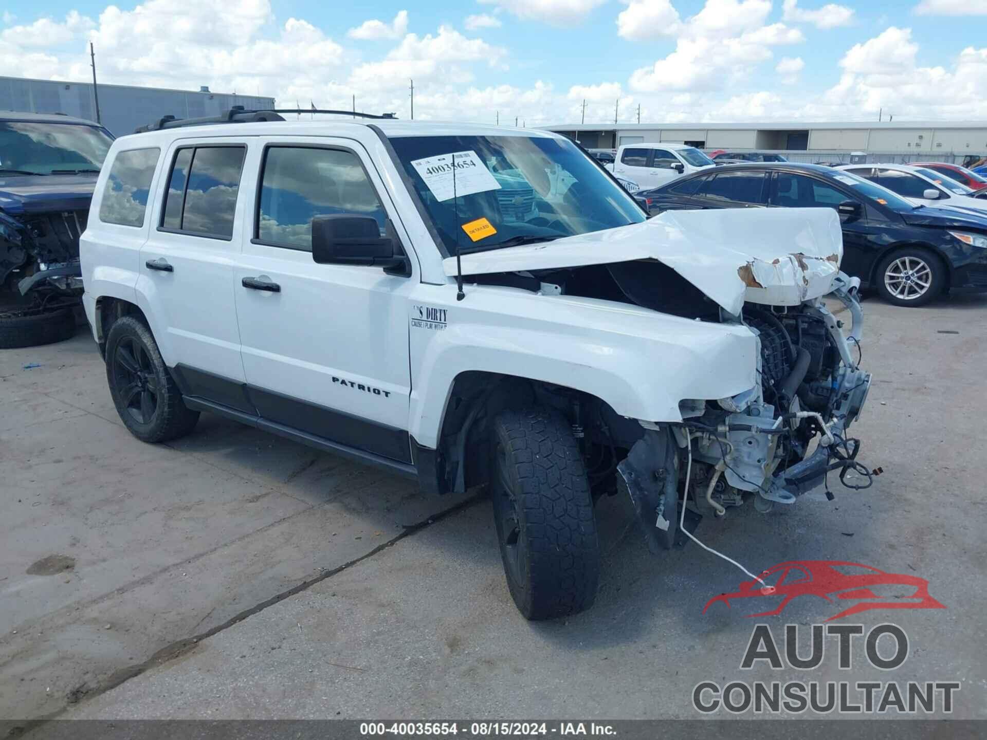 JEEP PATRIOT 2017 - 1C4NJPFAXHD149290