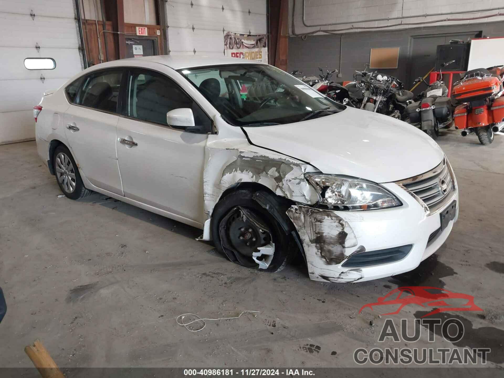 NISSAN SENTRA 2013 - 3N1AB7AP3DL665134