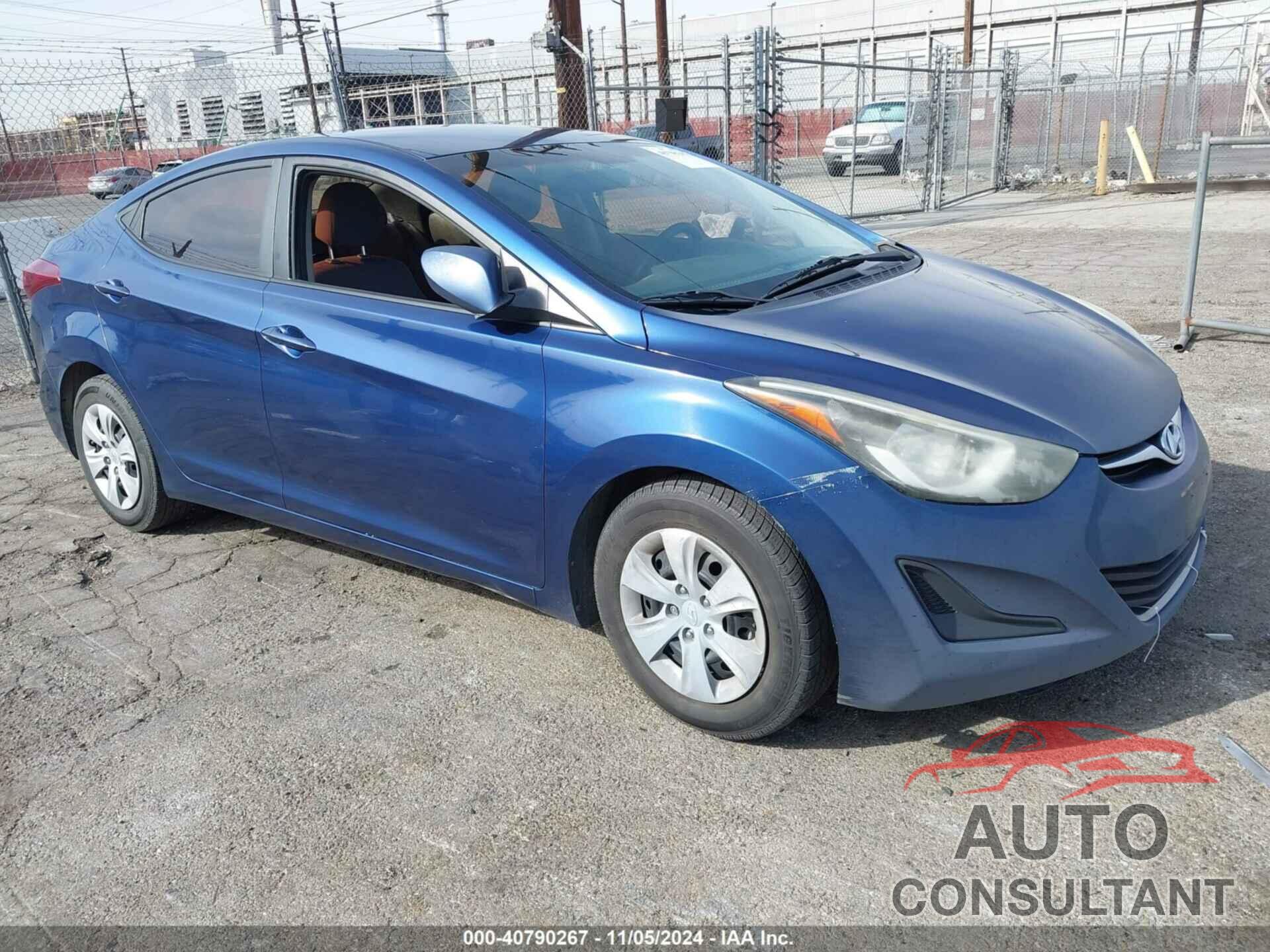 HYUNDAI ELANTRA 2016 - 5NPDH4AE2GH739590