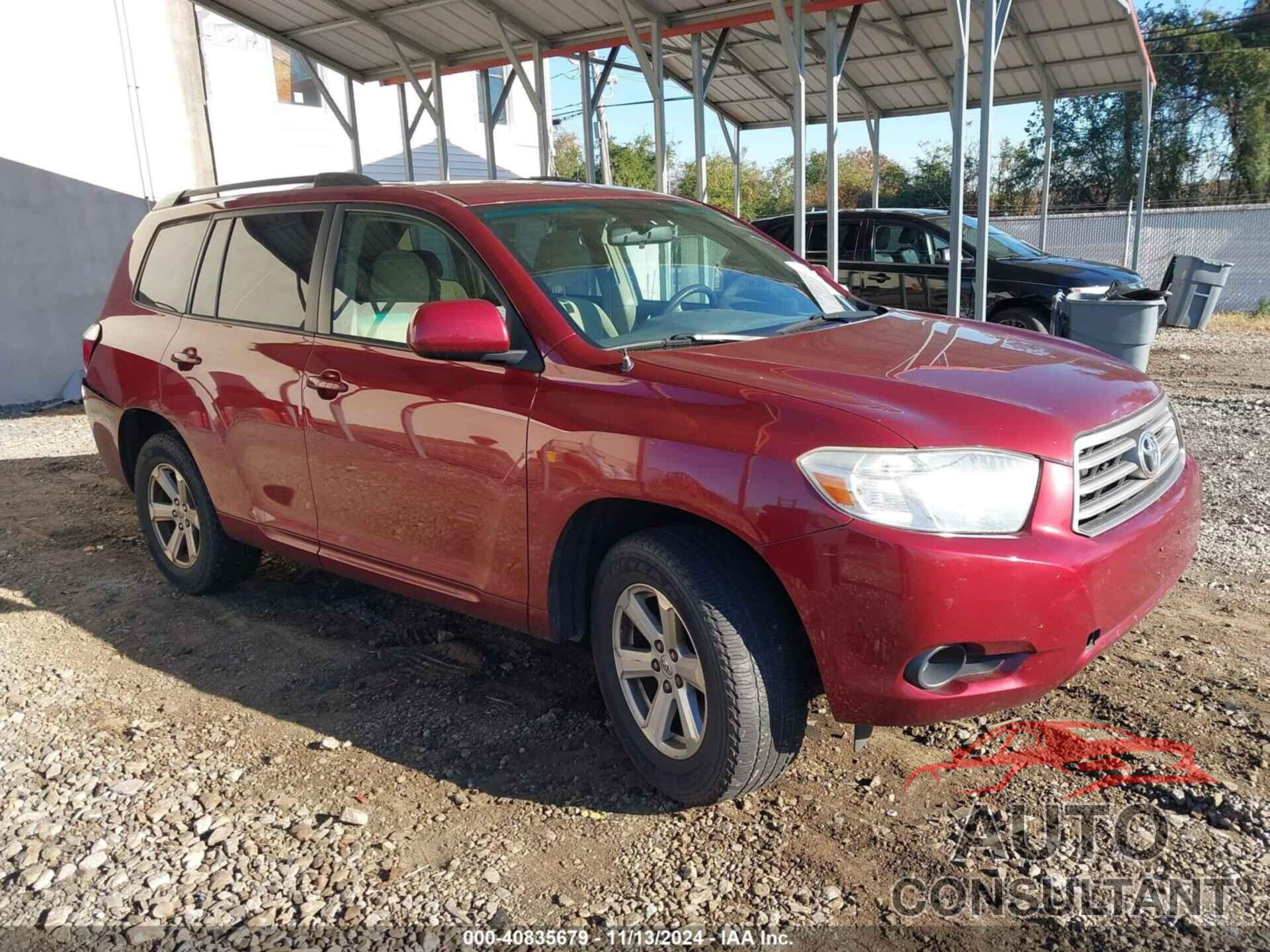 TOYOTA HIGHLANDER 2010 - 5TDZK3EH6AS010046