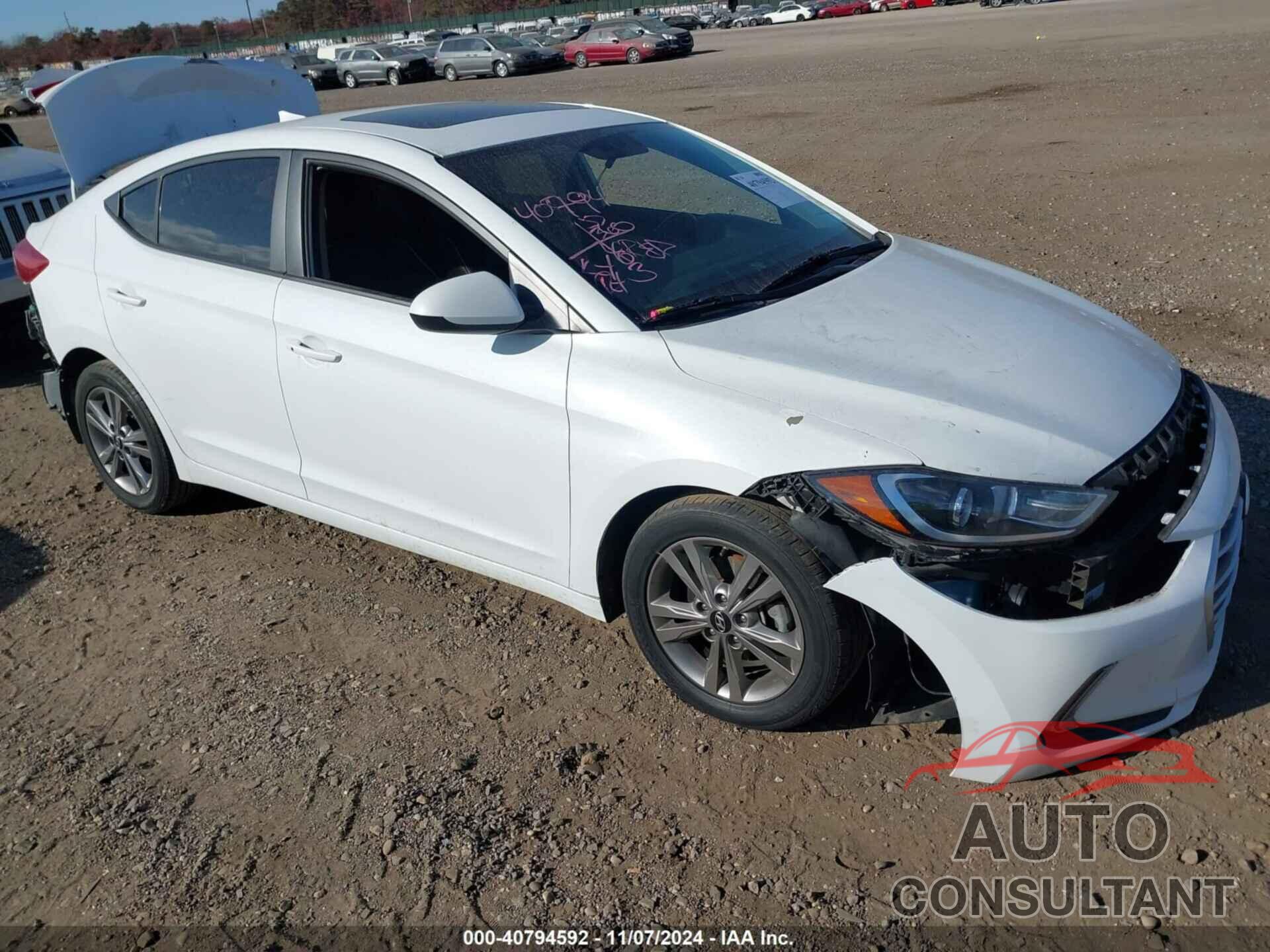 HYUNDAI ELANTRA 2017 - 5NPD84LF6HH118389