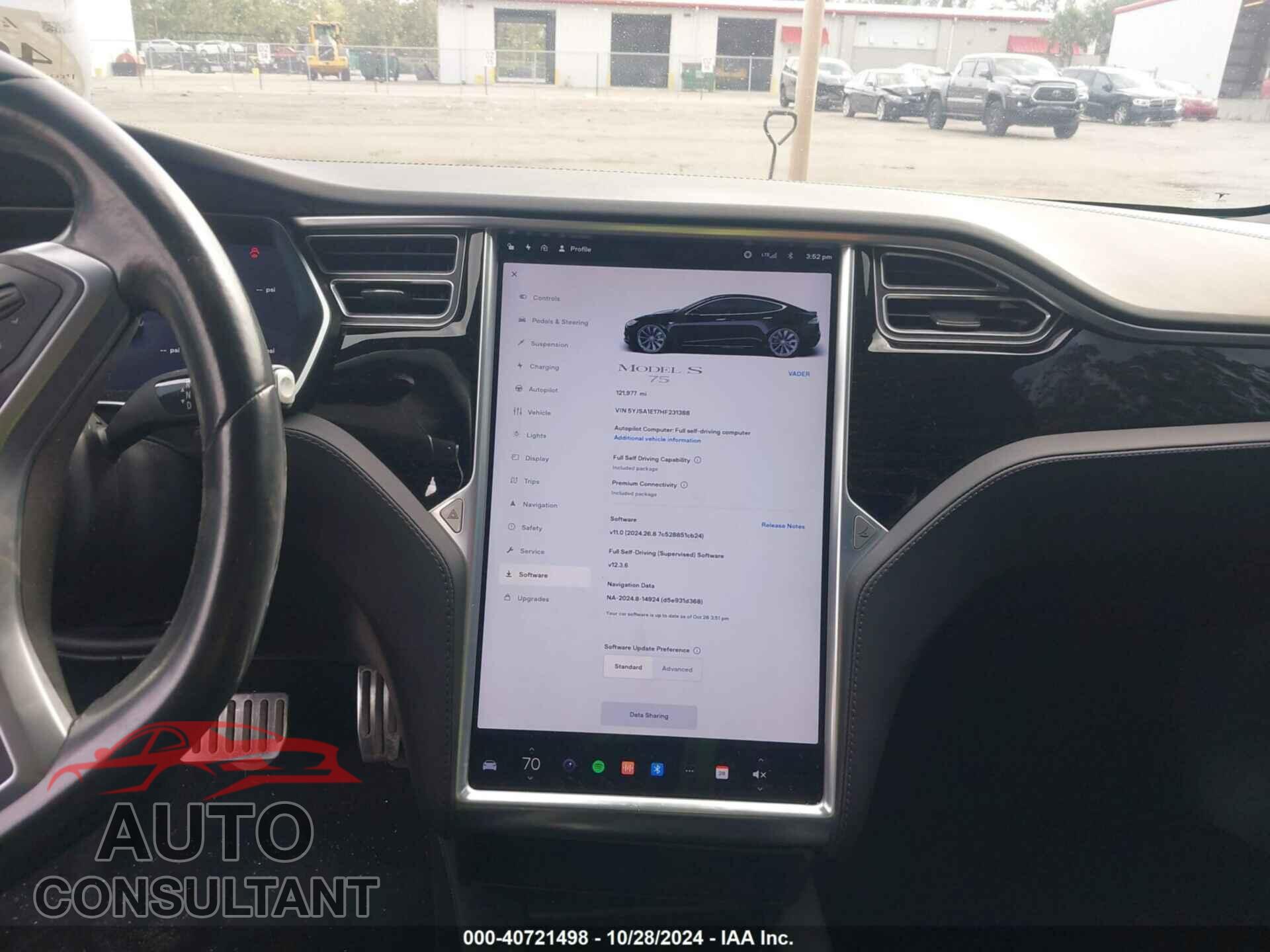 TESLA MODEL S 2017 - 5YJSA1E17HF231388
