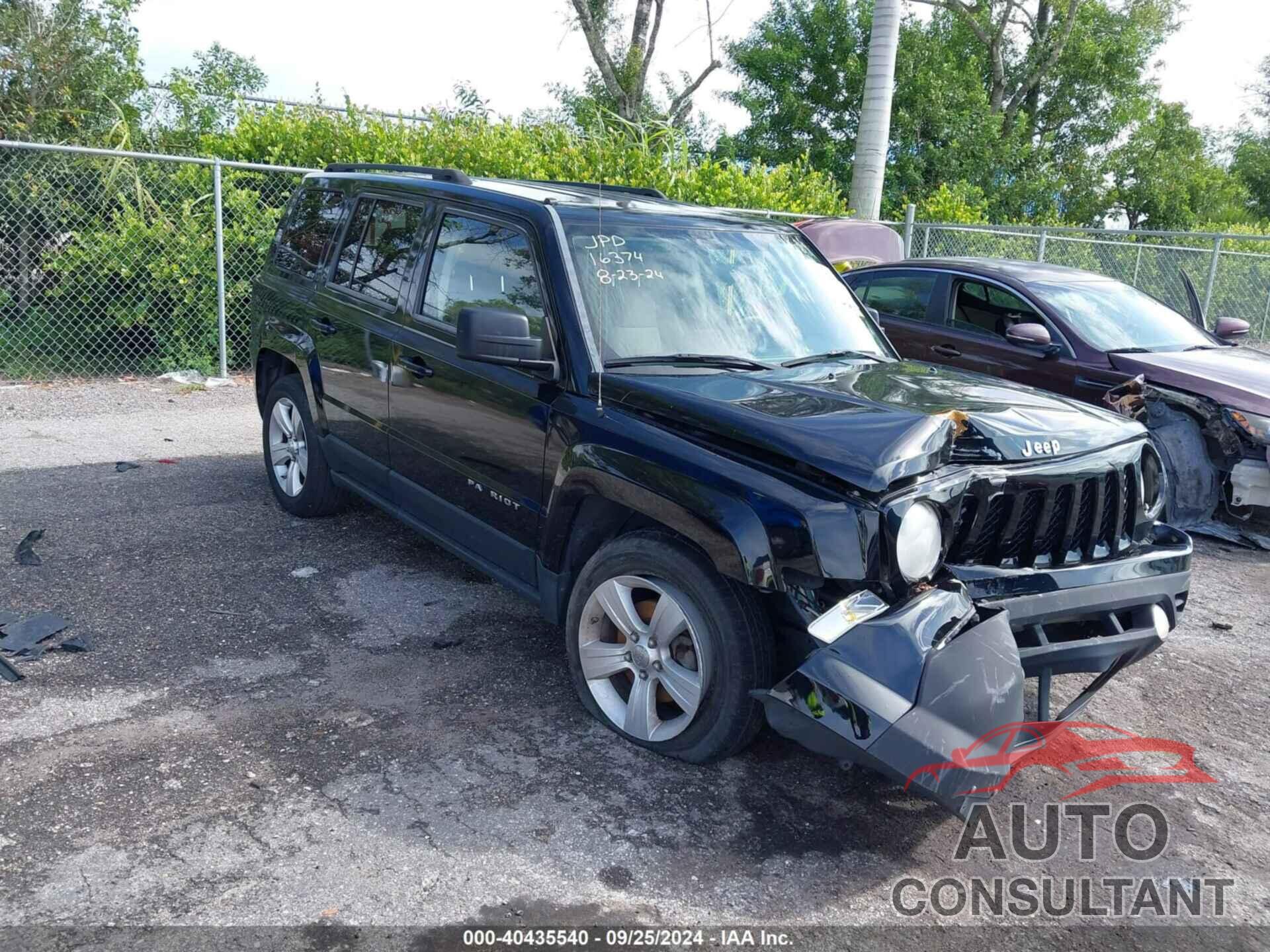 JEEP PATRIOT 2013 - 1C4NJPFA2DD102605