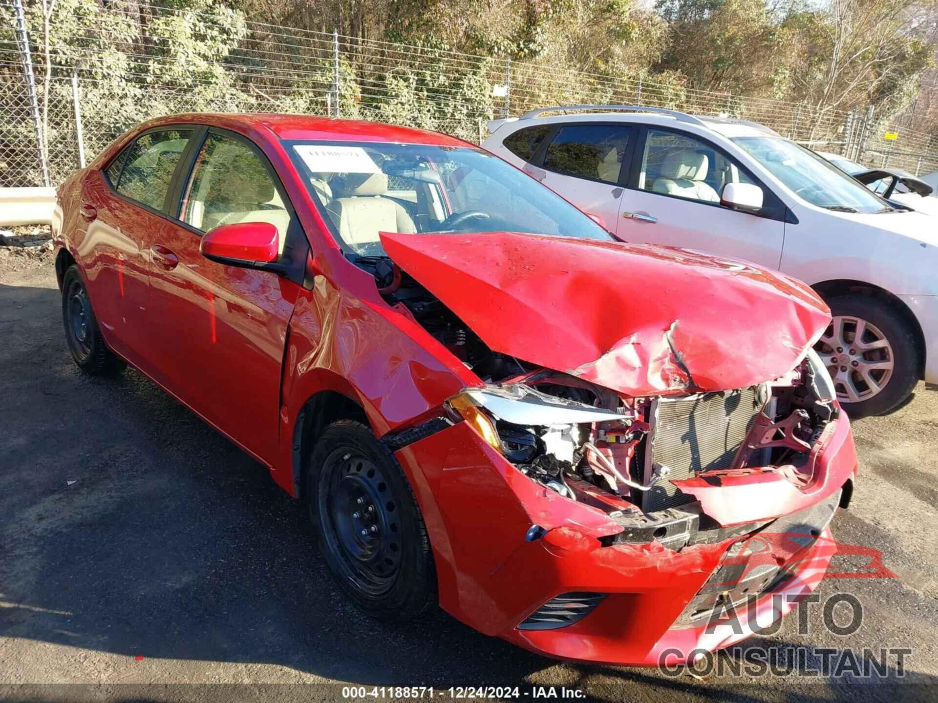 TOYOTA COROLLA 2016 - 2T1BURHE6GC592909