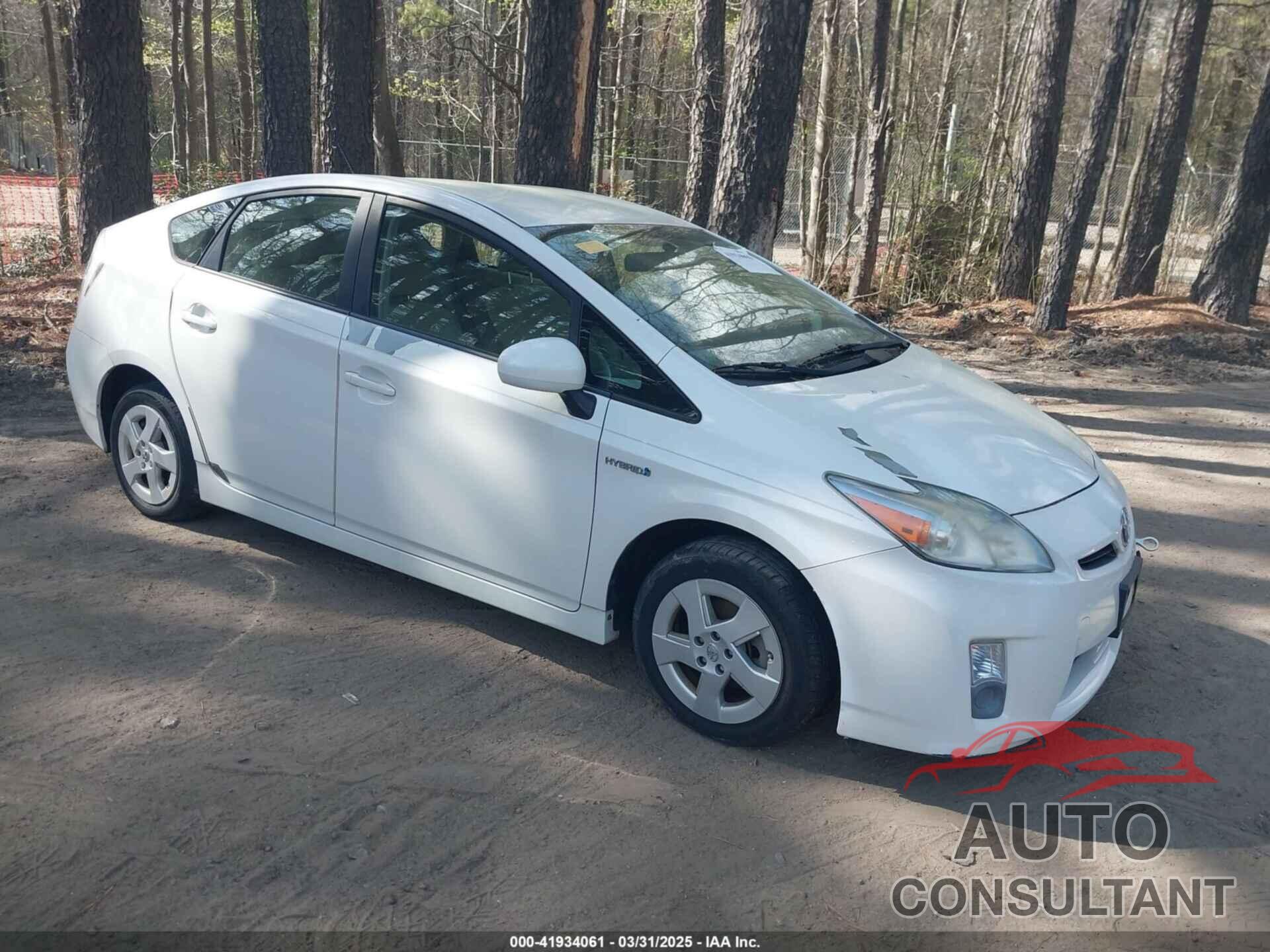 TOYOTA PRIUS 2010 - JTDKN3DU9A0138694