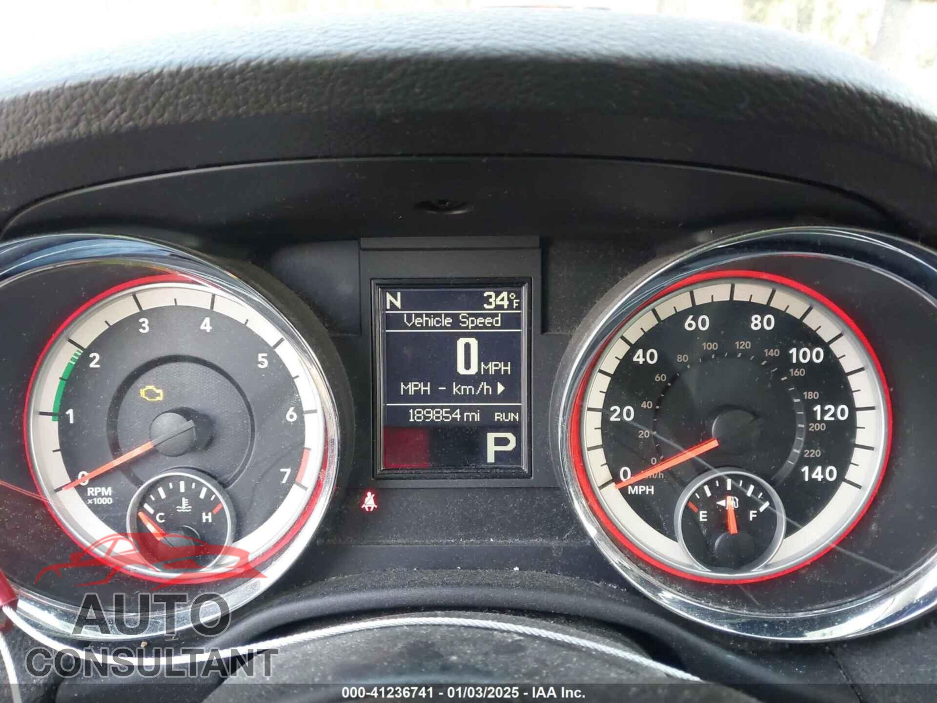 DODGE DURANGO 2012 - 1C4RDJAG7CC147013