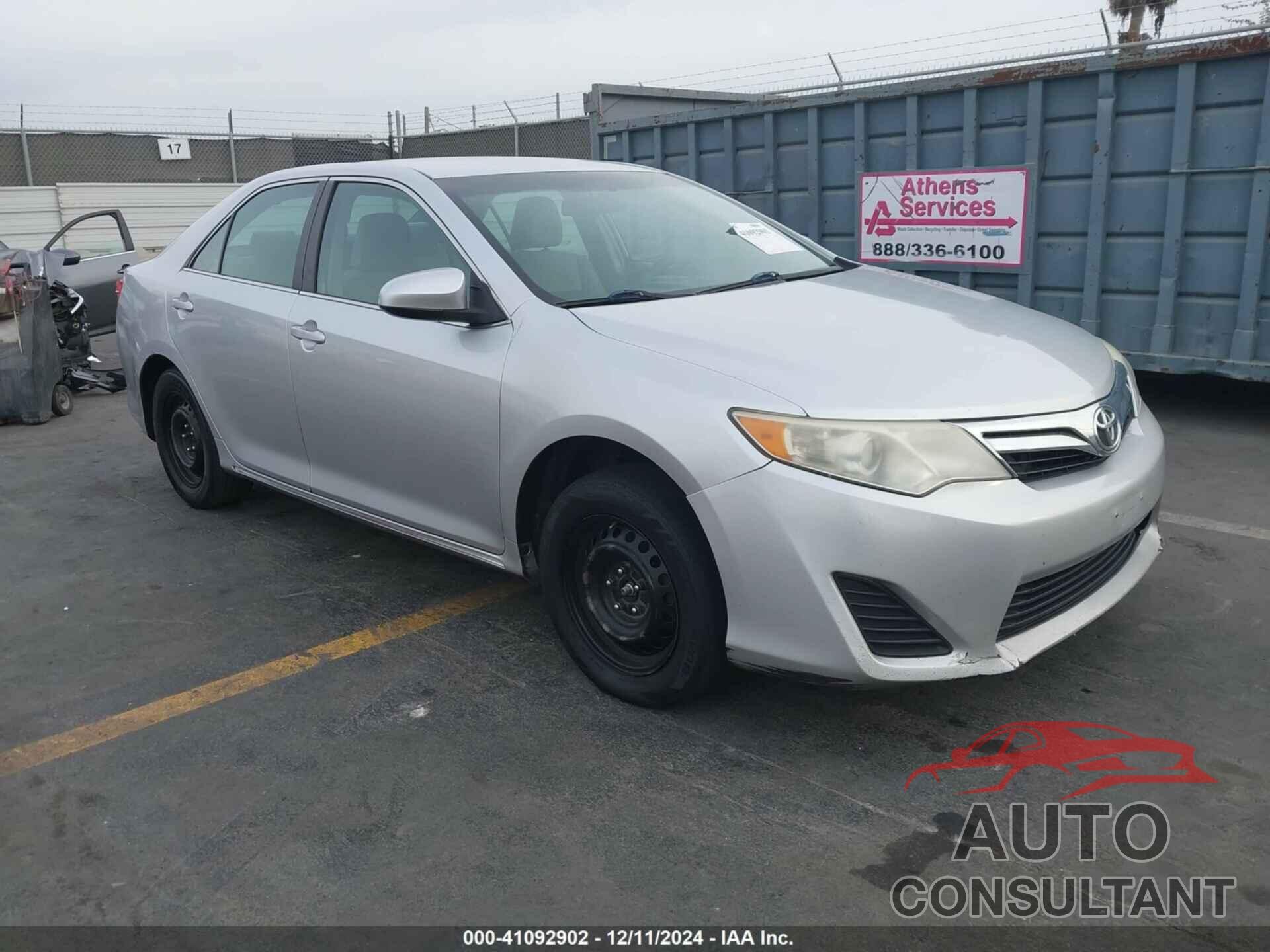 TOYOTA CAMRY 2012 - 4T4BF1FK4CR239362