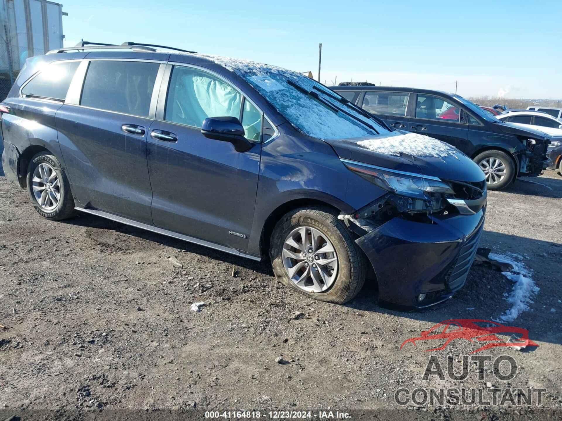 TOYOTA SIENNA 2021 - 5TDJRKEC0MS018414