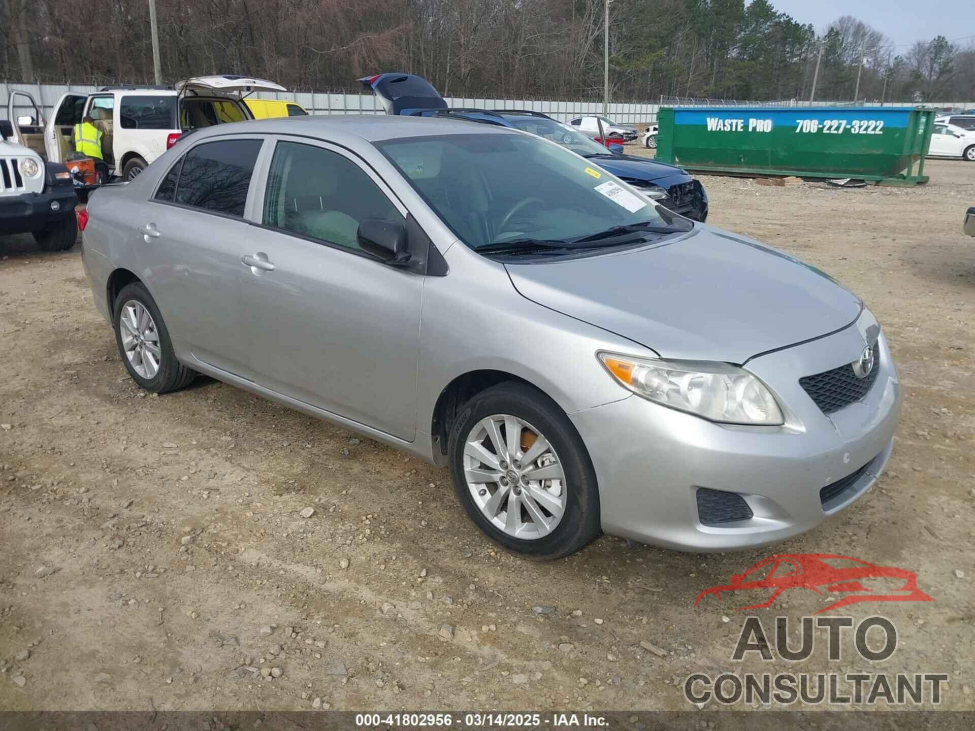 TOYOTA COROLLA 2009 - 2T1BU40E19C117072