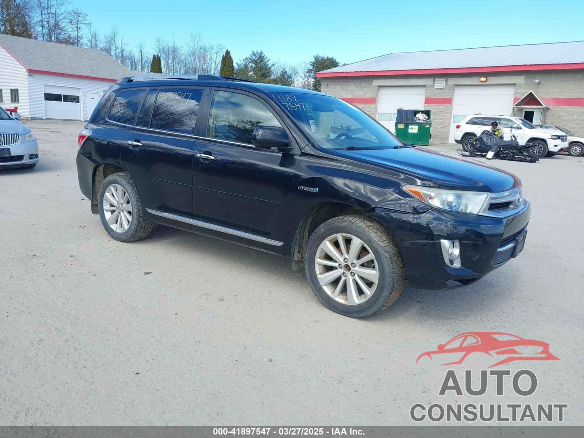 TOYOTA HIGHLANDER HYBRID 2013 - JTEDC3EH4D2014739
