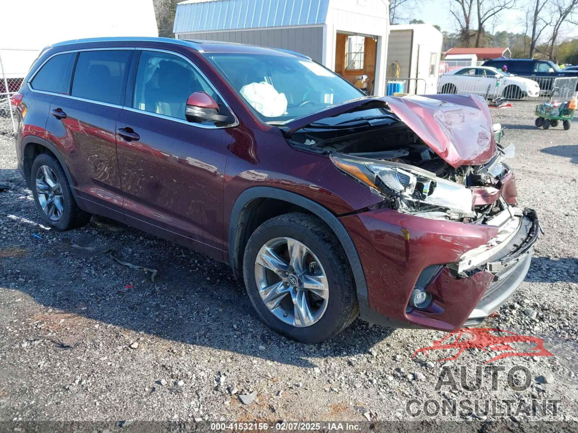 TOYOTA HIGHLANDER 2019 - 5TDDZRFH1KS732243