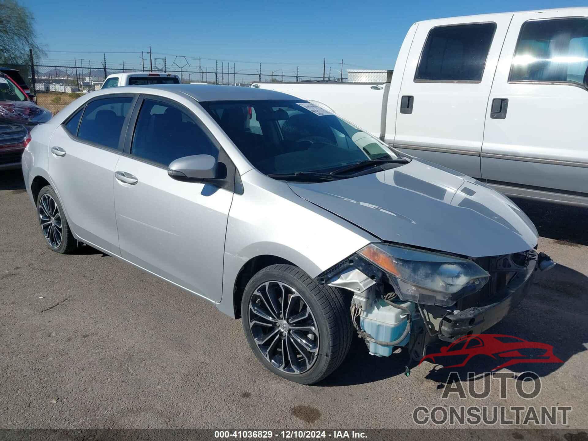 TOYOTA COROLLA 2015 - 5YFBURHE8FP191814