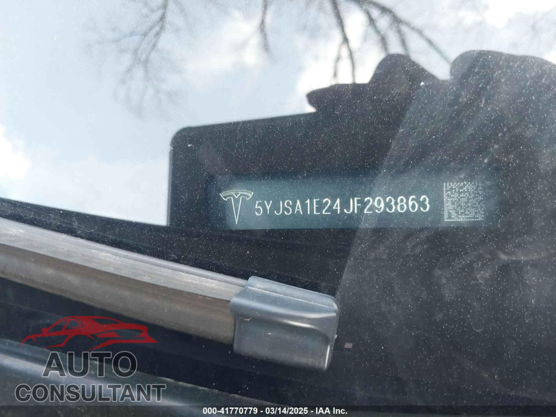 TESLA MODEL S 2018 - 5YJSA1E24JF293863