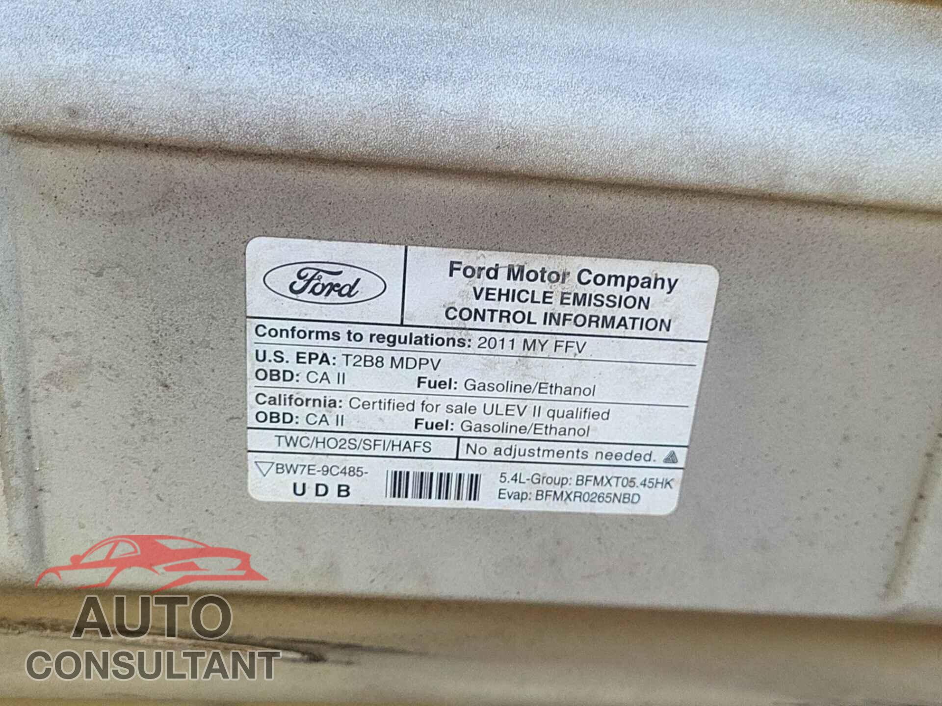 FORD ECONOLINE 2011 - 1FTNE2EL1BDB37160