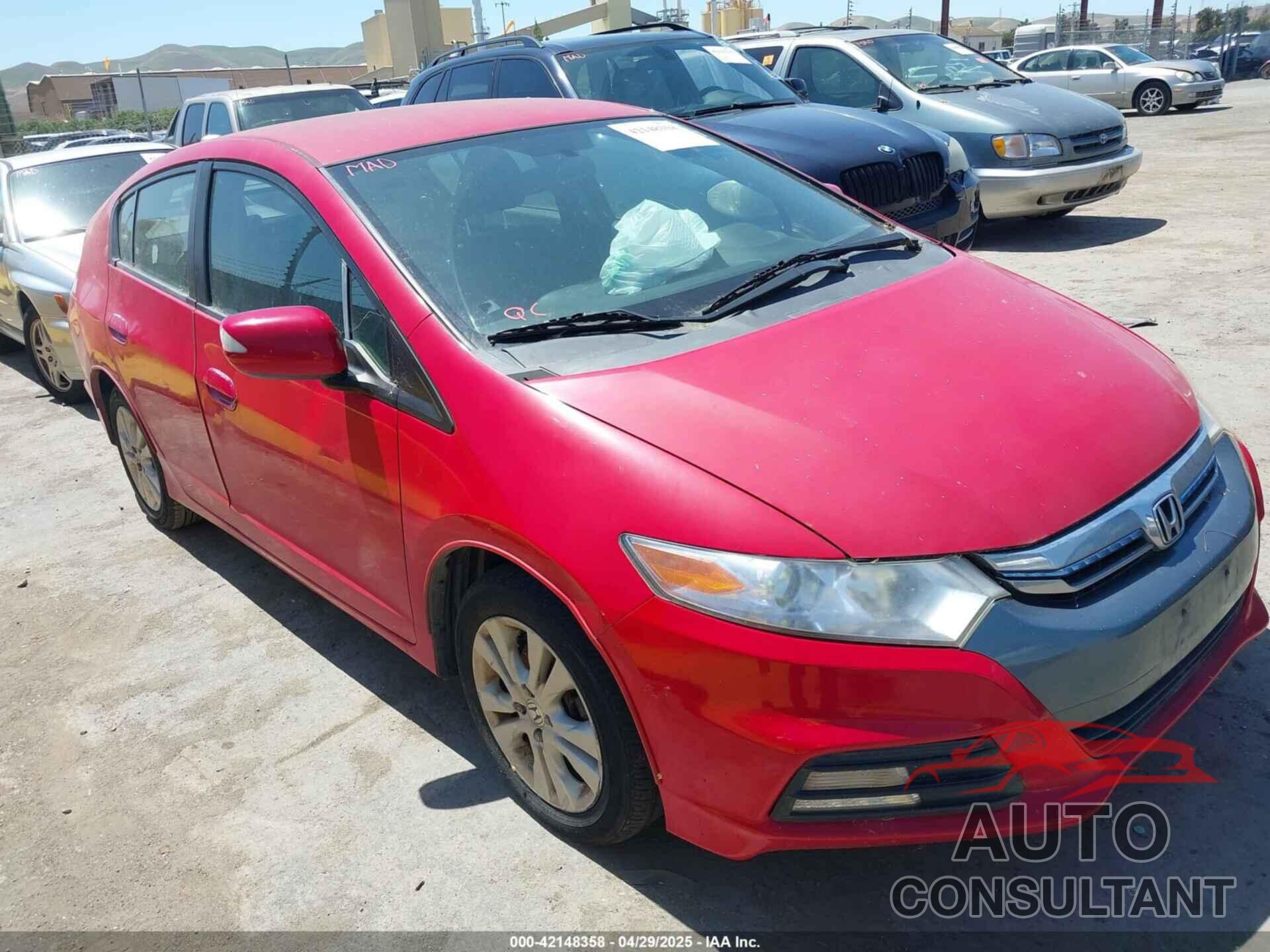 HONDA INSIGHT 2012 - JHMZE2H71CS001817