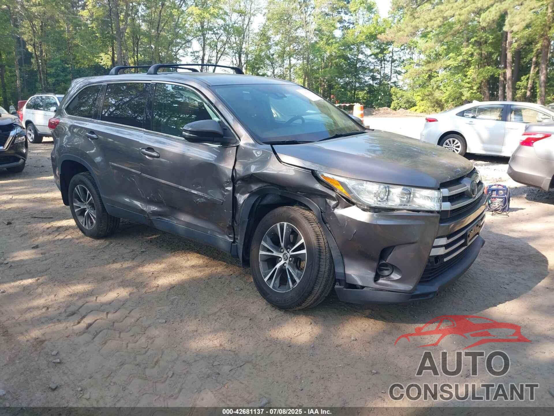 TOYOTA HIGHLANDER 2019 - 5TDBZRFHXKS925966
