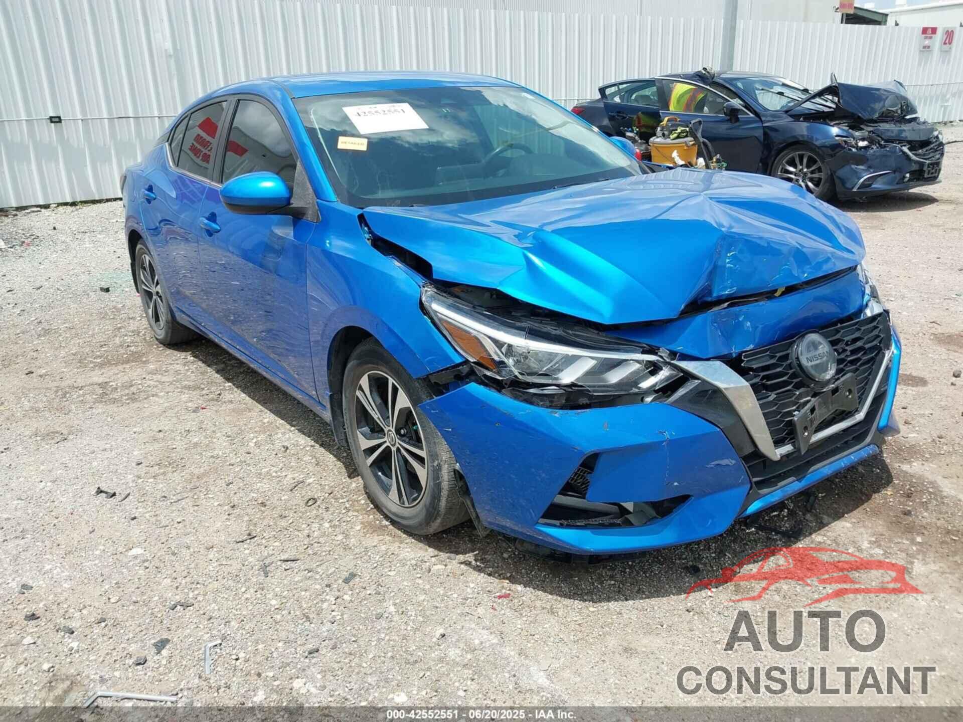 NISSAN SENTRA 2022 - 3N1AB8CV7NY247228