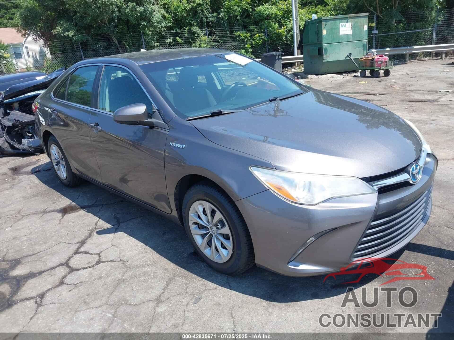 TOYOTA CAMRY HYBRID 2017 - 4T1BD1FK9HU220104