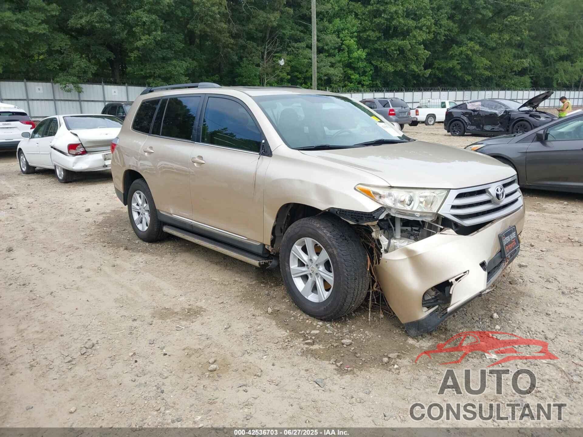 TOYOTA HIGHLANDER 2013 - 5TDZK3EH4DS106150