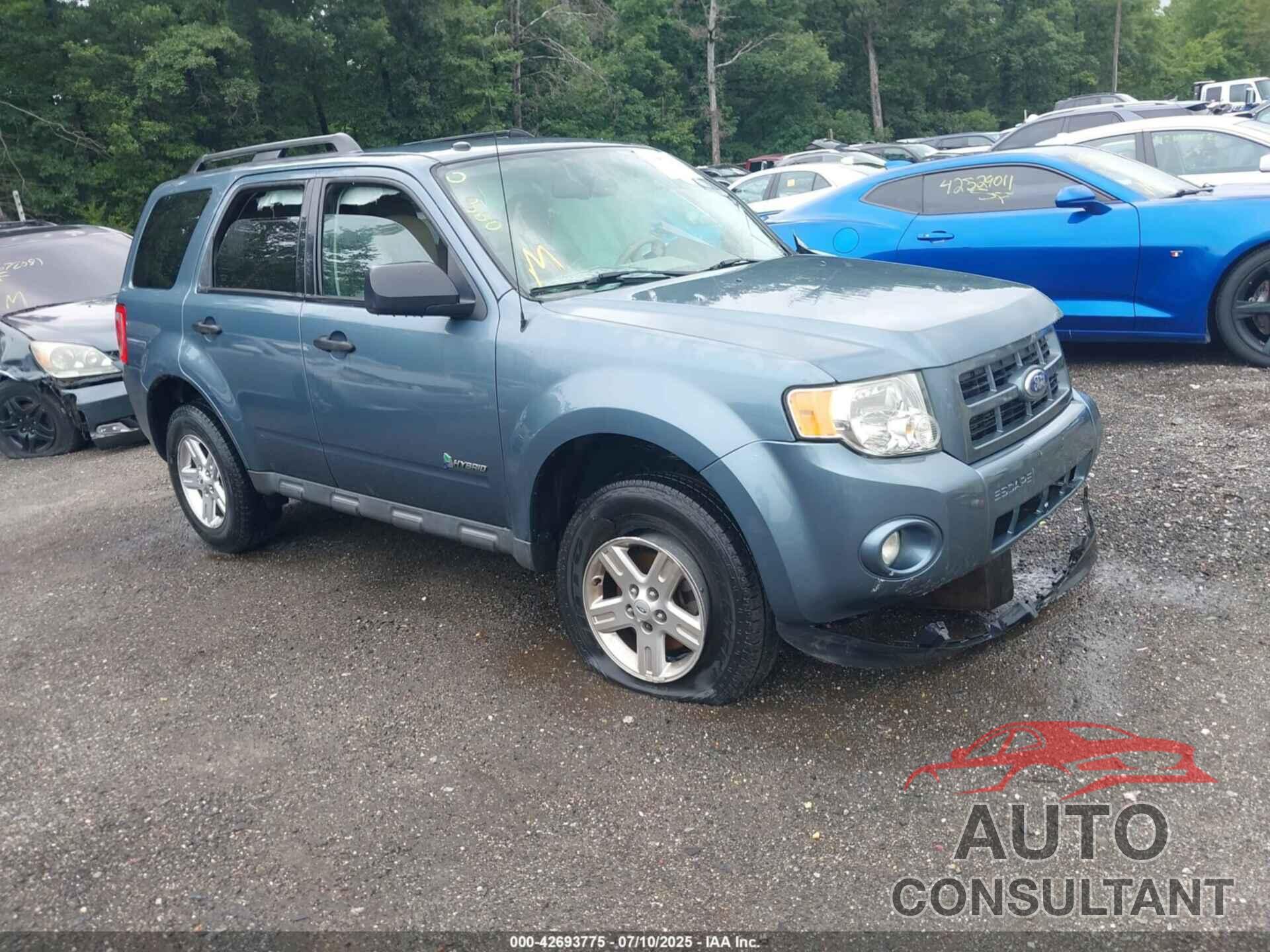 FORD ESCAPE HYBRID 2012 - 1FMCU5K37CKB12806