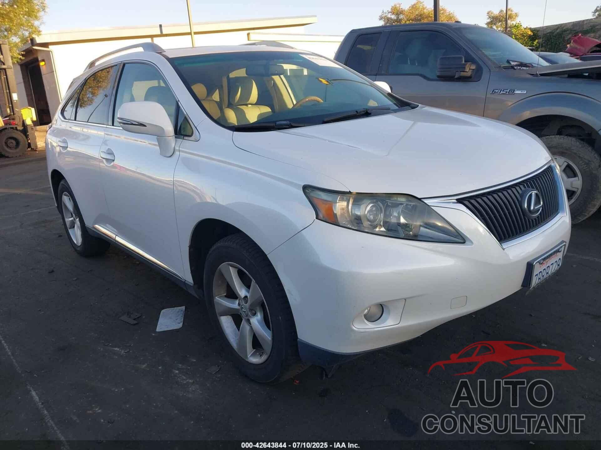 LEXUS RX 350 2011 - 2T2ZK1BA0BC055579