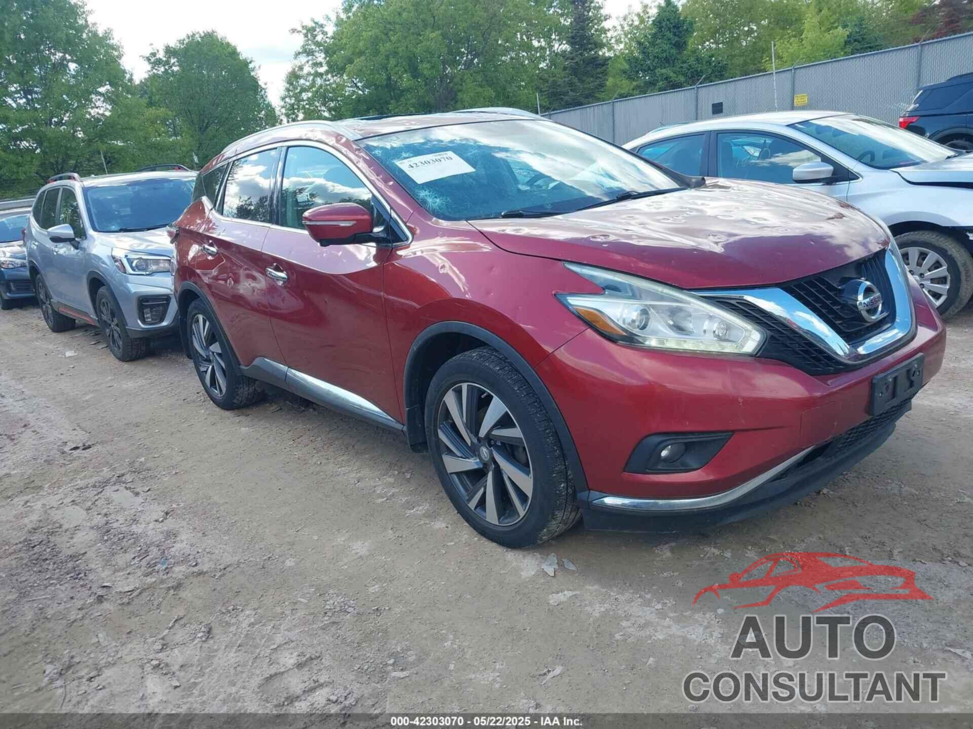 NISSAN MURANO 2015 - 5N1AZ2MH5FN228895