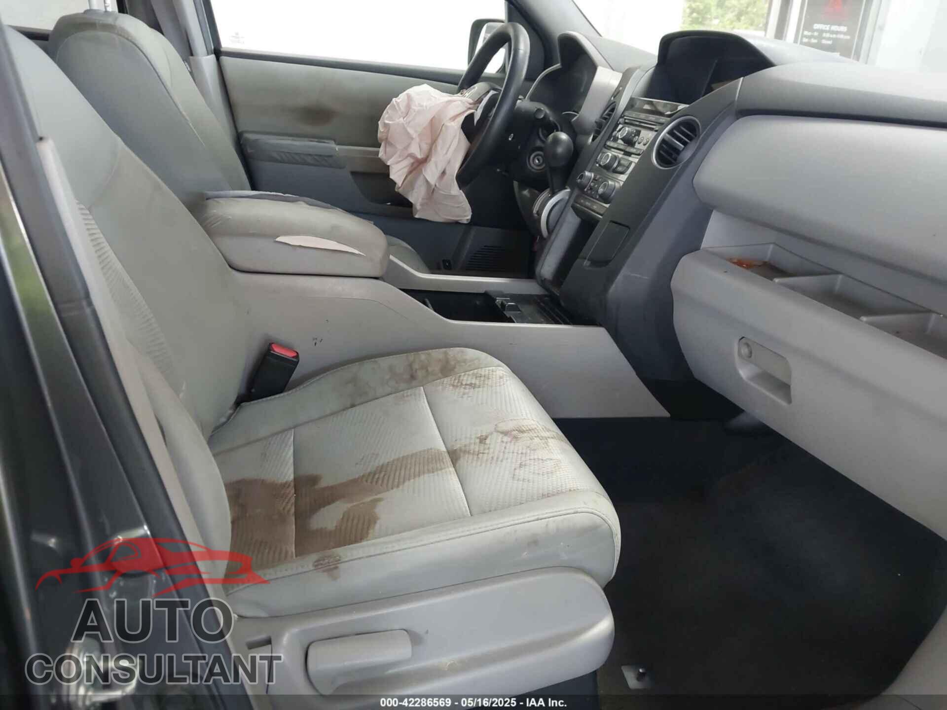 HONDA PILOT 2013 - 5FNYF3H25DB002004
