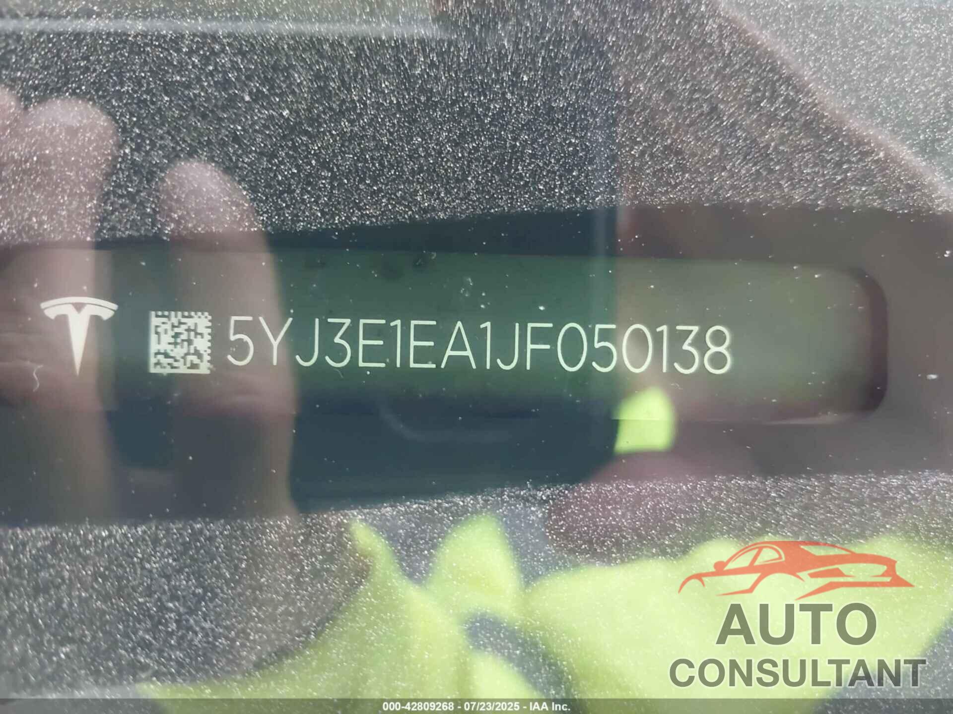 TESLA MODEL 3 2018 - 5YJ3E1EA1JF050138