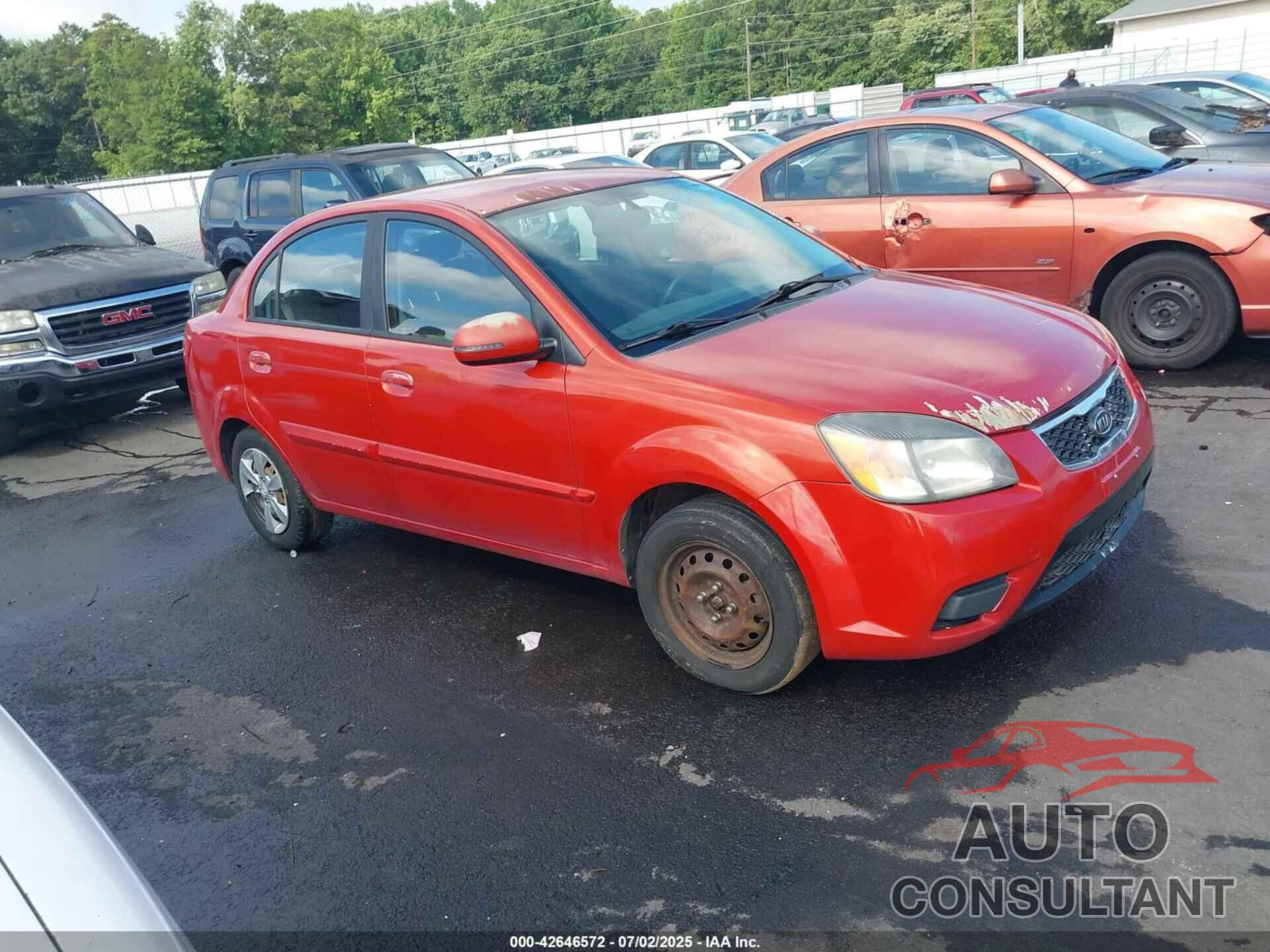 KIA RIO 2011 - KNADH4A37B6951982