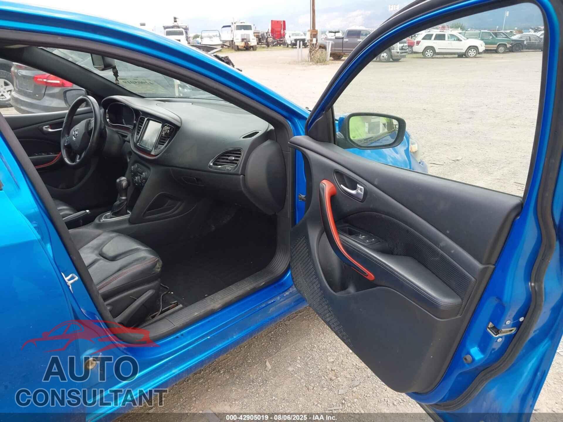 DODGE DART 2015 - 1C3CDFEB3FD252362
