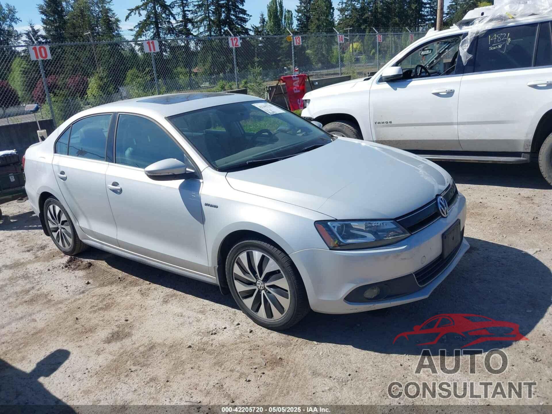 VOLKSWAGEN JETTA HYBRID 2013 - 3VW637AJ1DM303788