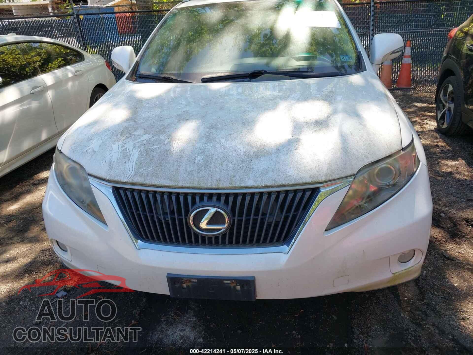 LEXUS RX 350 2011 - 2T2BK1BA2BC092747