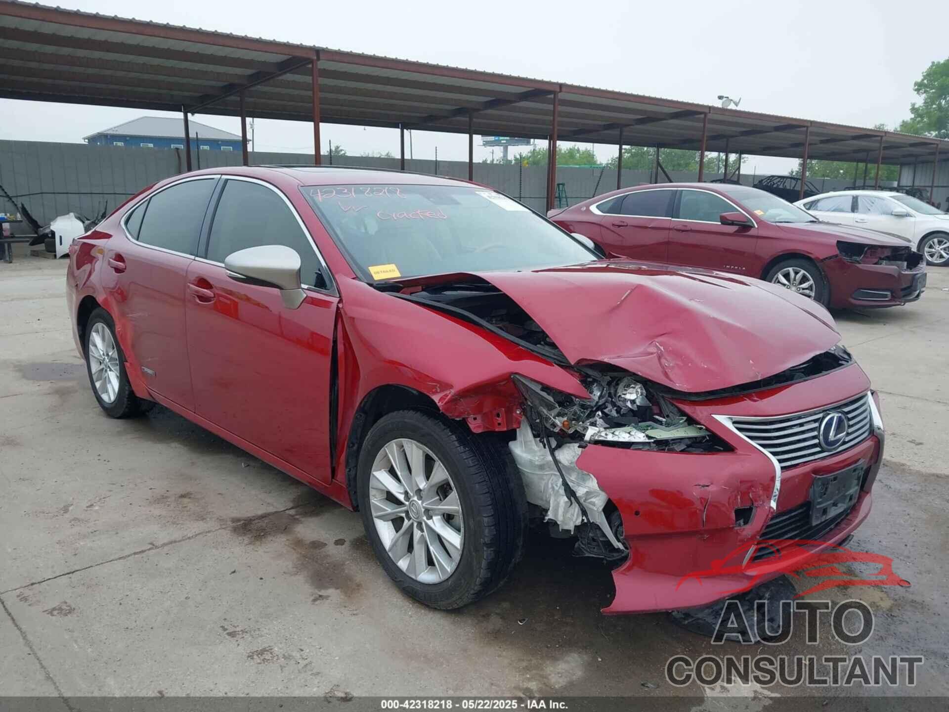 LEXUS ES 300H 2015 - JTHBW1GG6F2088404