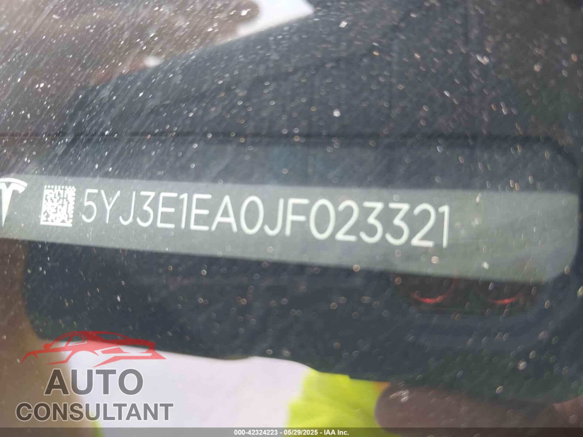 TESLA MODEL 3 2018 - 5YJ3E1EA0JF023321