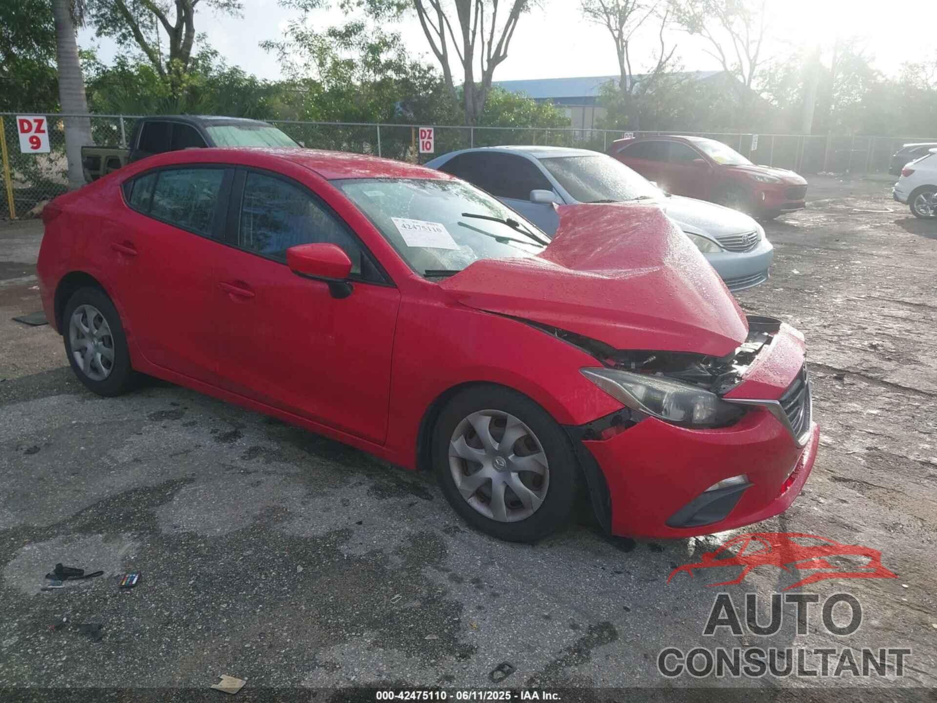 MAZDA 3 2014 - JM1BM1U76E1123412