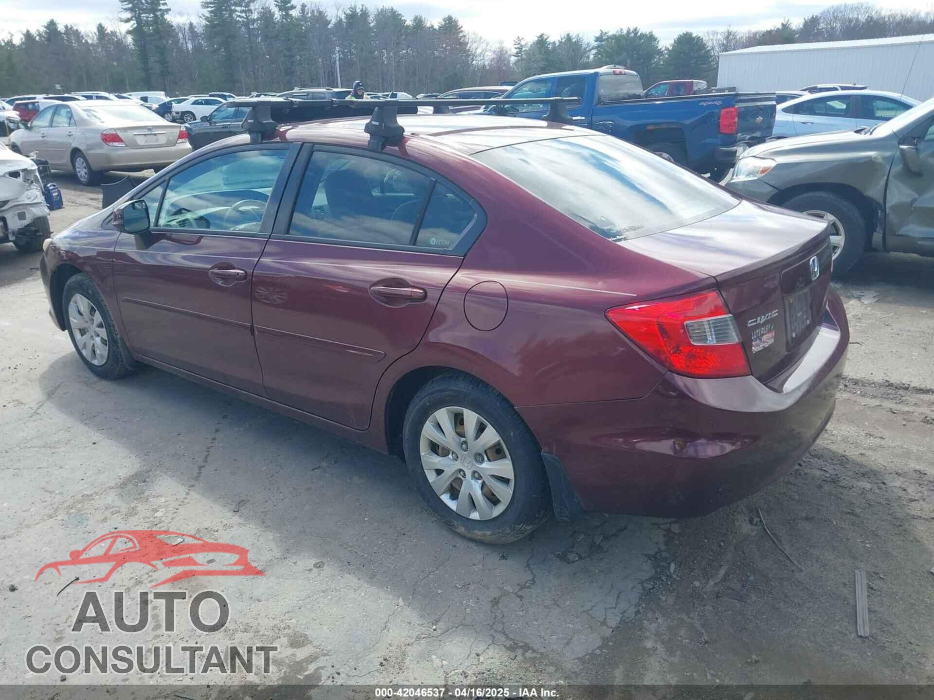 HONDA CIVIC 2012 - 2HGFB2E57CH503286