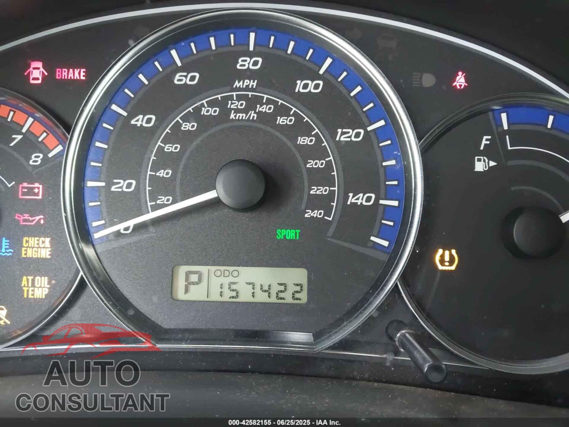 SUBARU FORESTER 2010 - JF2SH6DC2AH784792