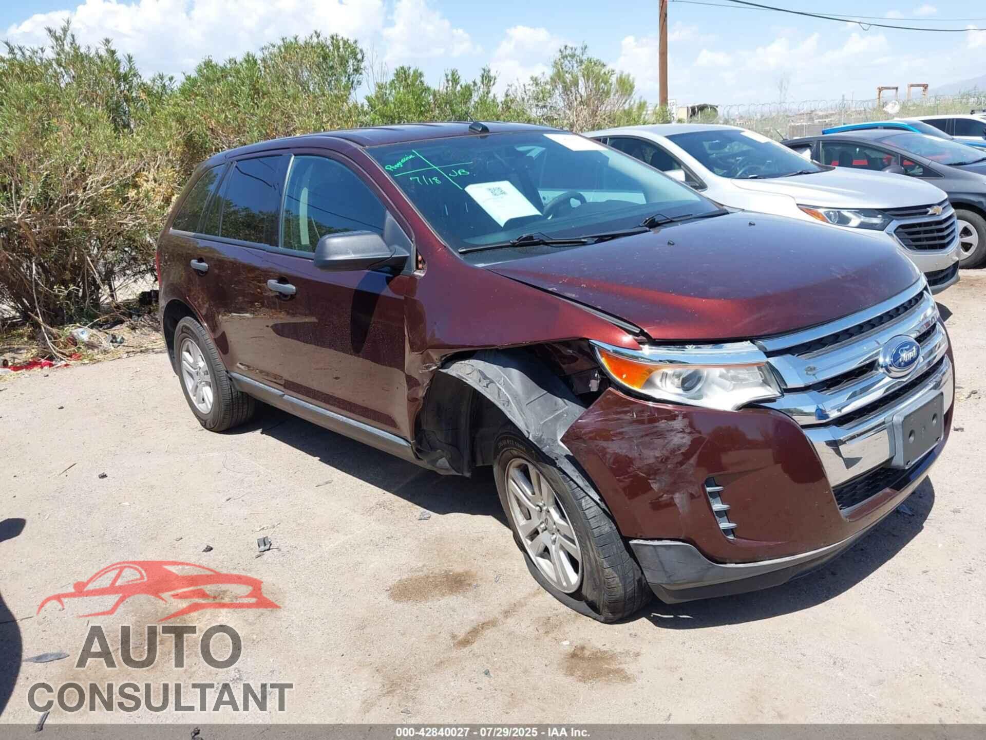 FORD EDGE 2012 - 2FMDK3GC0CBA68956