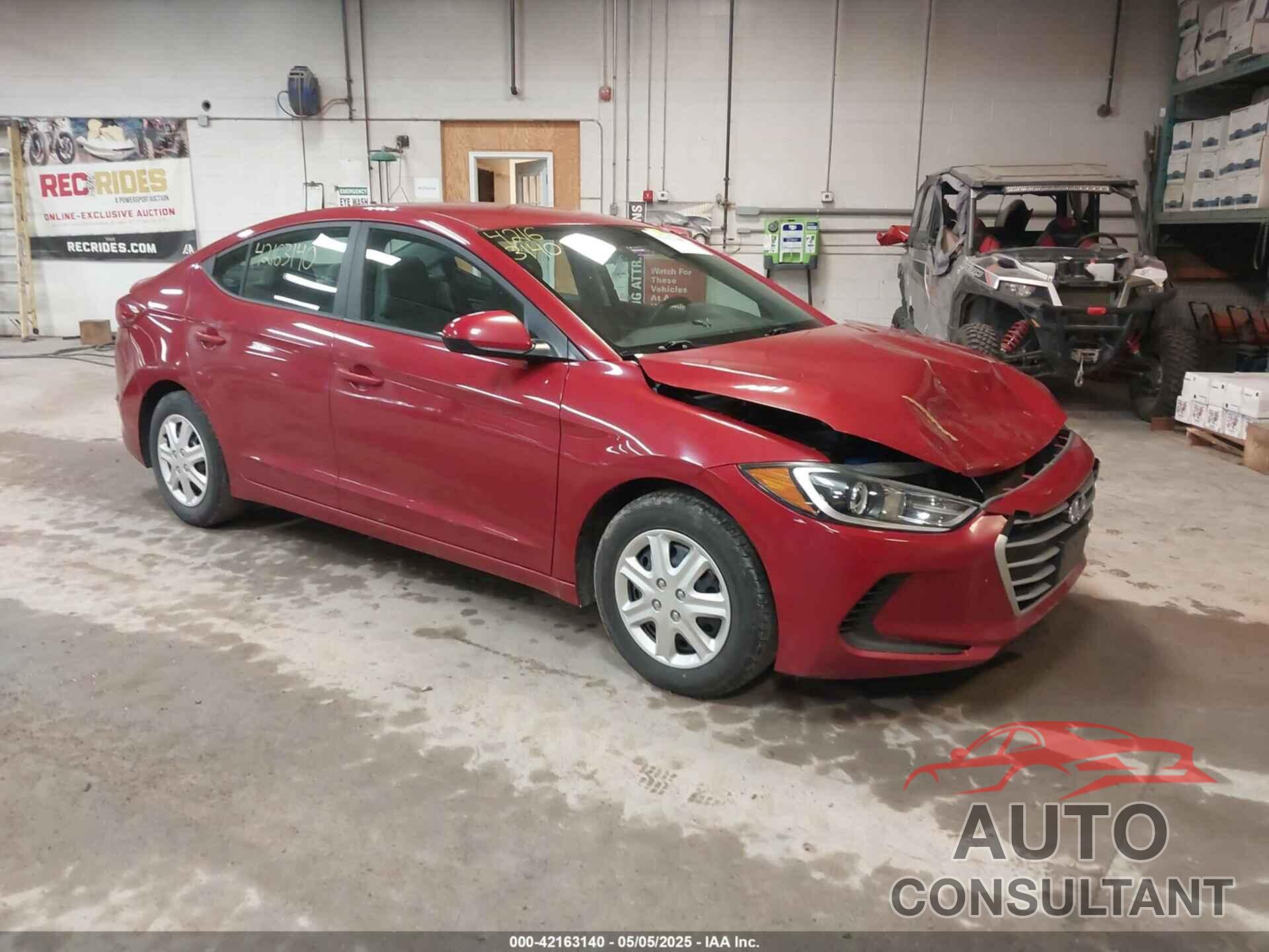 HYUNDAI ELANTRA 2017 - KMHD74LF3HU074100