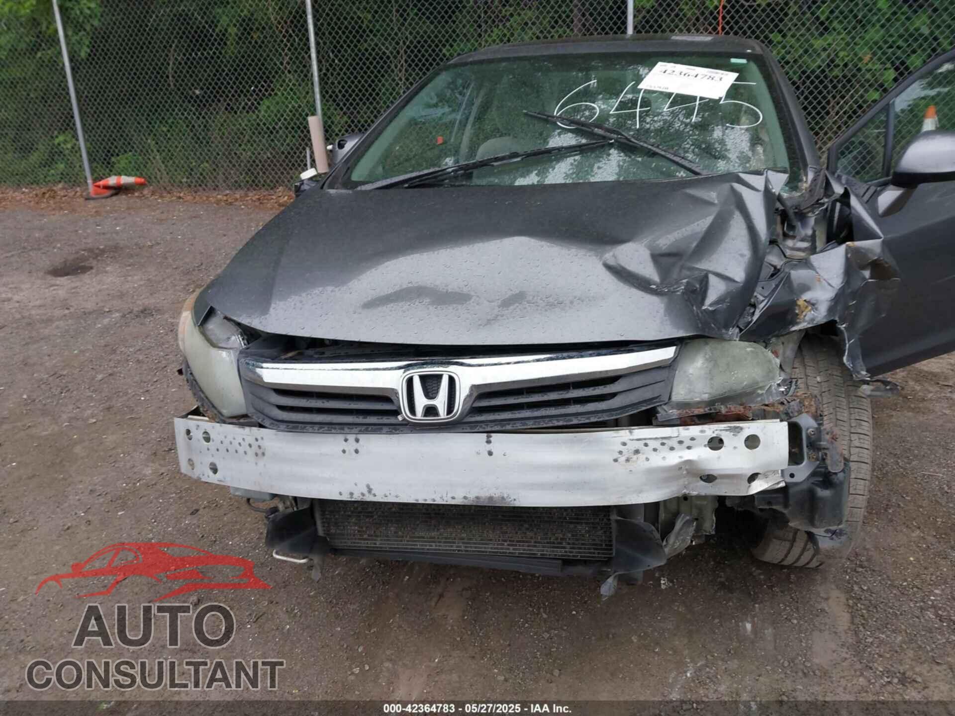 HONDA CIVIC 2012 - 19XFB2F86CE036445