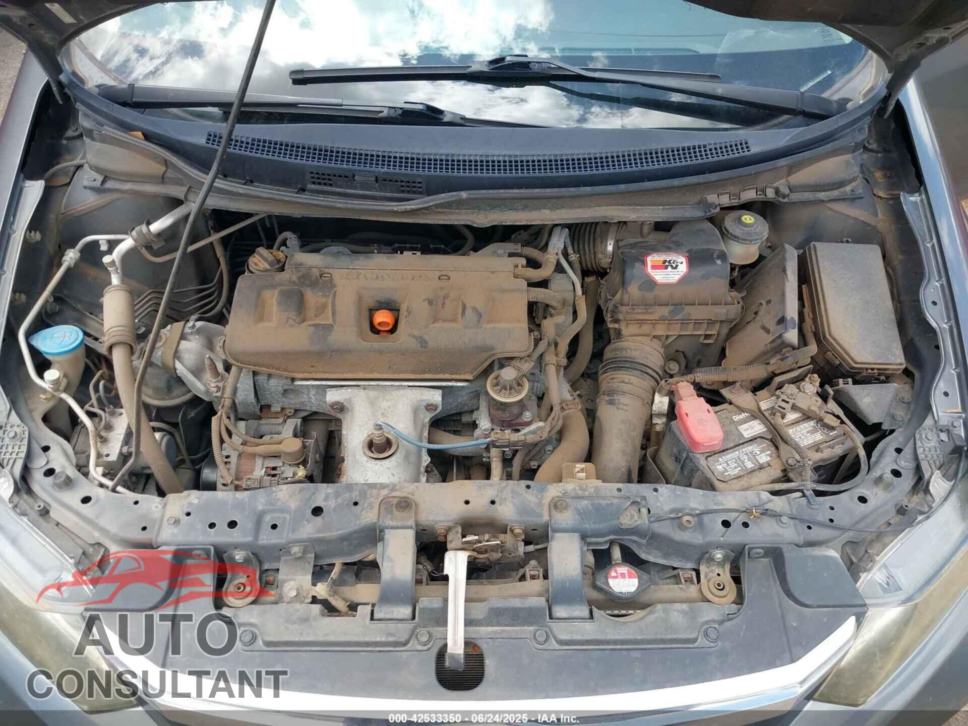 HONDA CIVIC 2012 - 2HGFB2F85CH608353