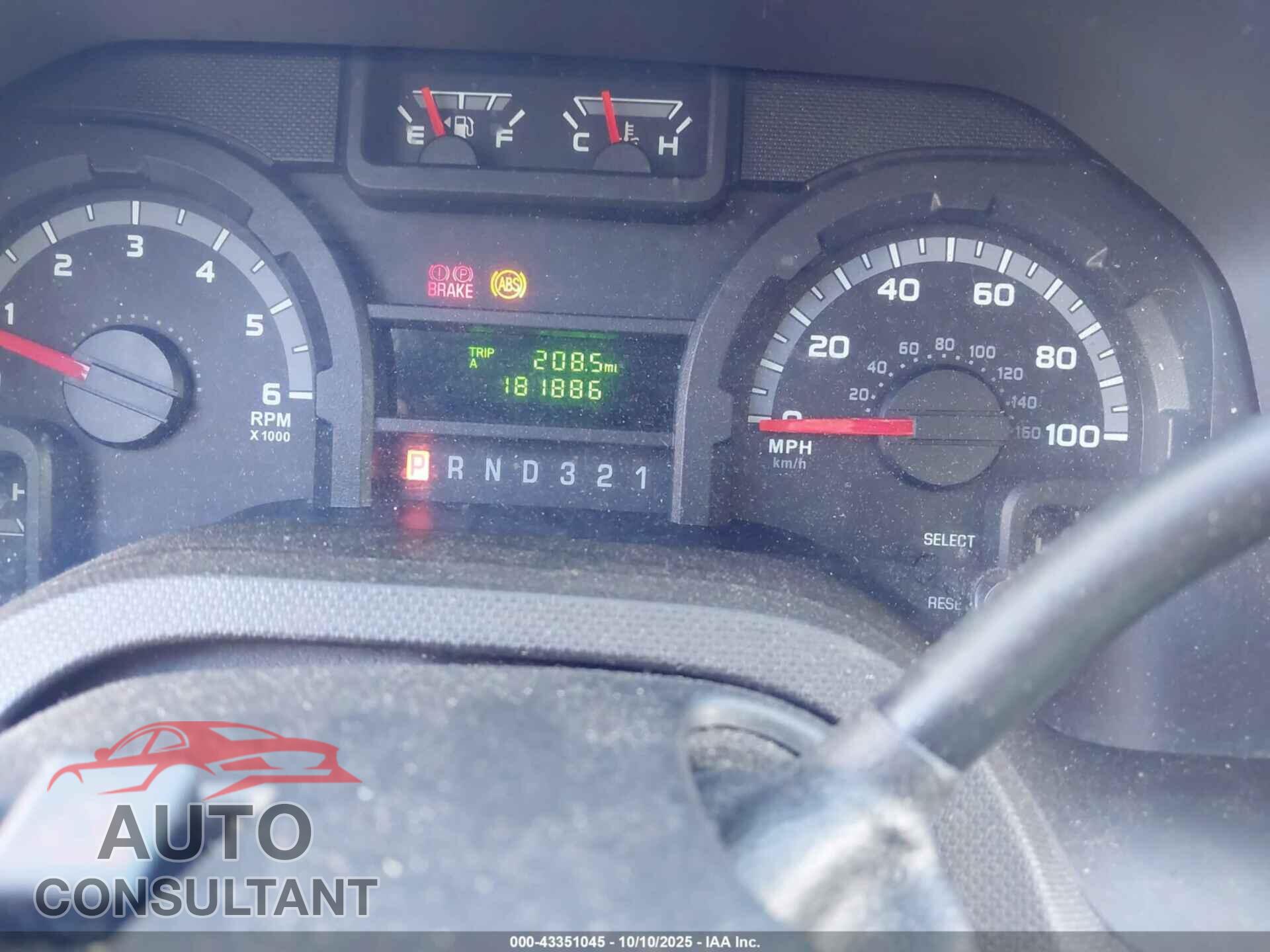 FORD E-450 CUTAWAY 2012 - 1FDXE4FL0CDA60958