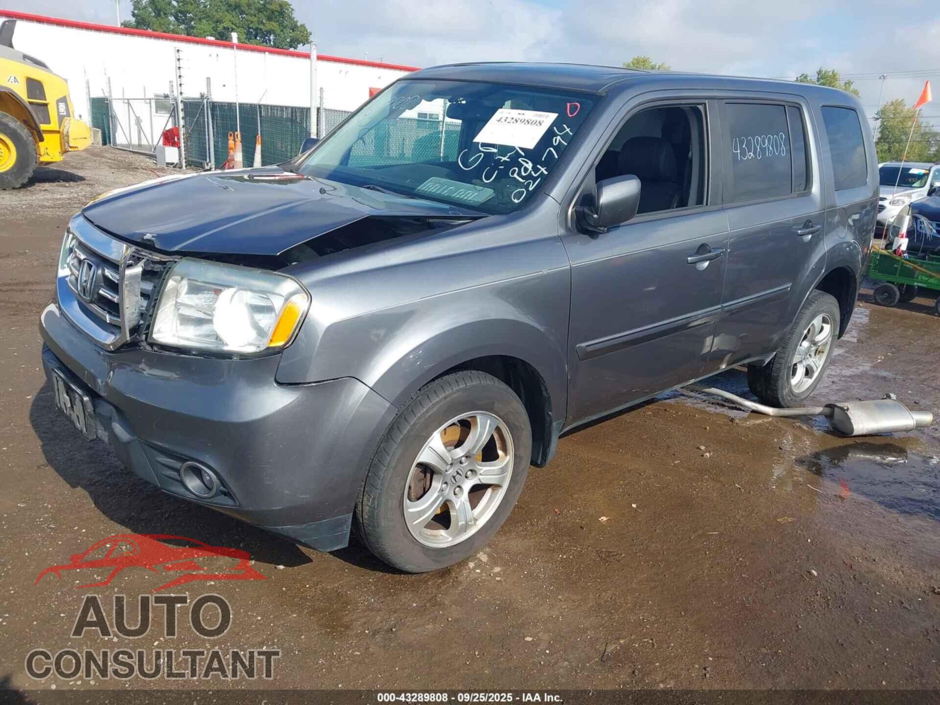 HONDA PILOT 2013 - 5FNYF3H70DB024794